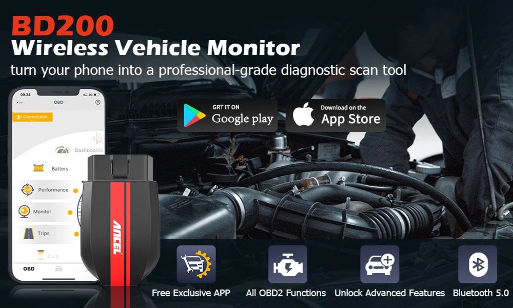Ancel BD200 OBD2 Scanner Connection