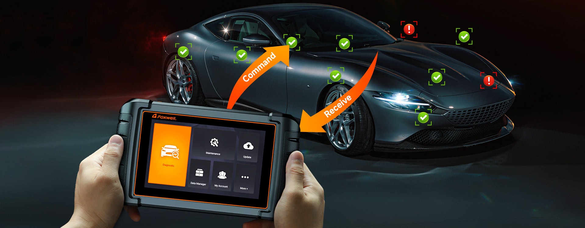 Test the Car Safety | Foxwell OBD2 Scanner