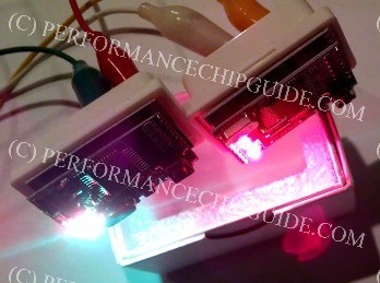 LED Blink Test Comparing Nitro OBD and Super OBD2 Chips