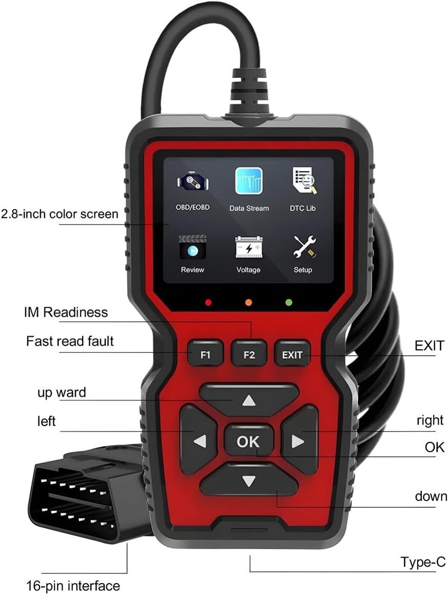 Diagnosing error codes on the V519 OBD2 Scanner