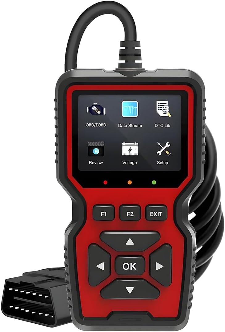 V519 OBD2 Scanner displaying real-time data