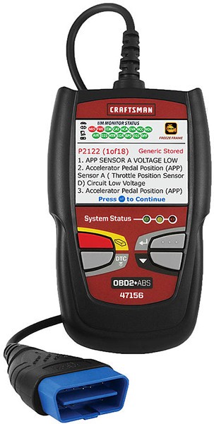 Craftsman OBD2 Scanner Connection