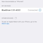 BlueDriver Bluetooth Settings