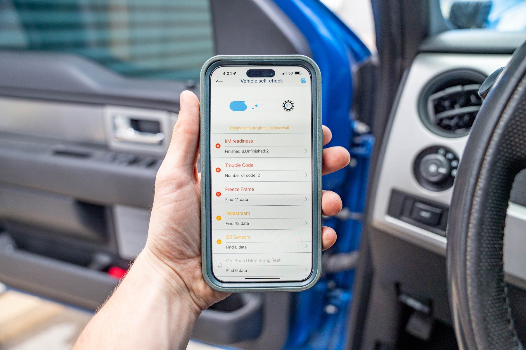 Using OBD2 Scanner