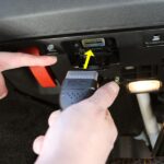 Data Link Connector (DLC) for connecting OBD2 scanner