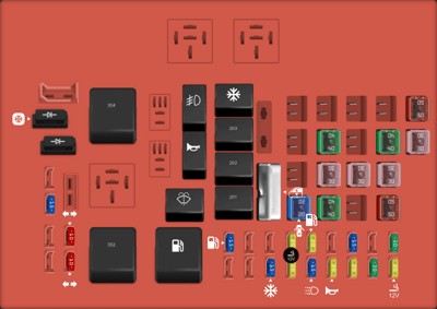 2001 Ford F-150 power distribution box diagram