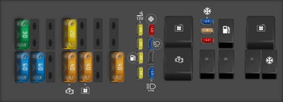 Power Distribution Box 2002 Ford Taurus