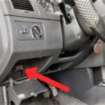 Locating the OBDII port under the dashboard