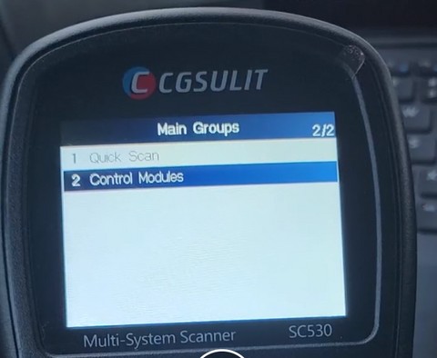 How to relearn crankshaft sensor with an obd2 scanner step 1