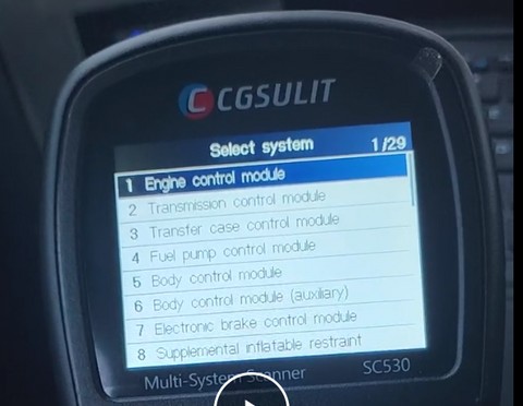 How to relearn crankshaft sensor with an obd2 scanner step 2