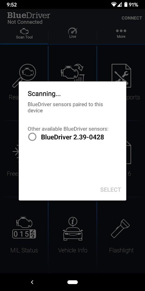 Select Your BlueDriver