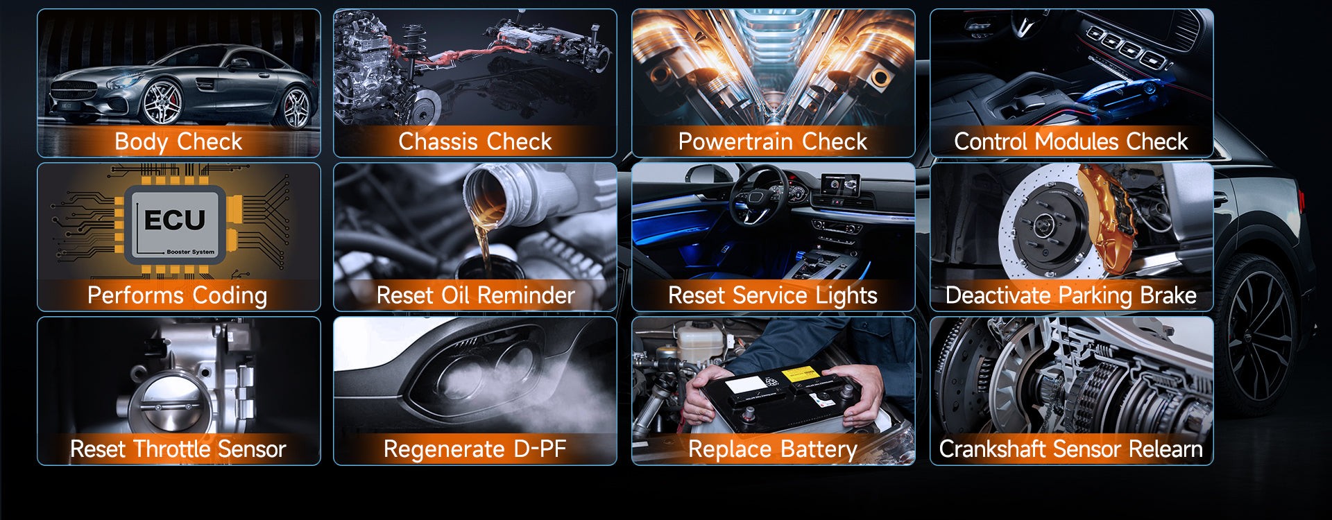 Advanced Car Scanner Displaying Functions