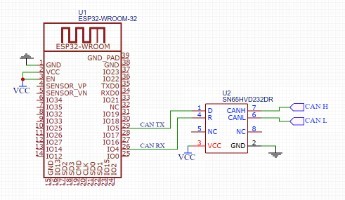 ESP32 OBD2 Emulator Components