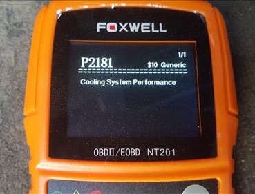 Review Foxwell NT201 OBDII Code Scanner Error Code