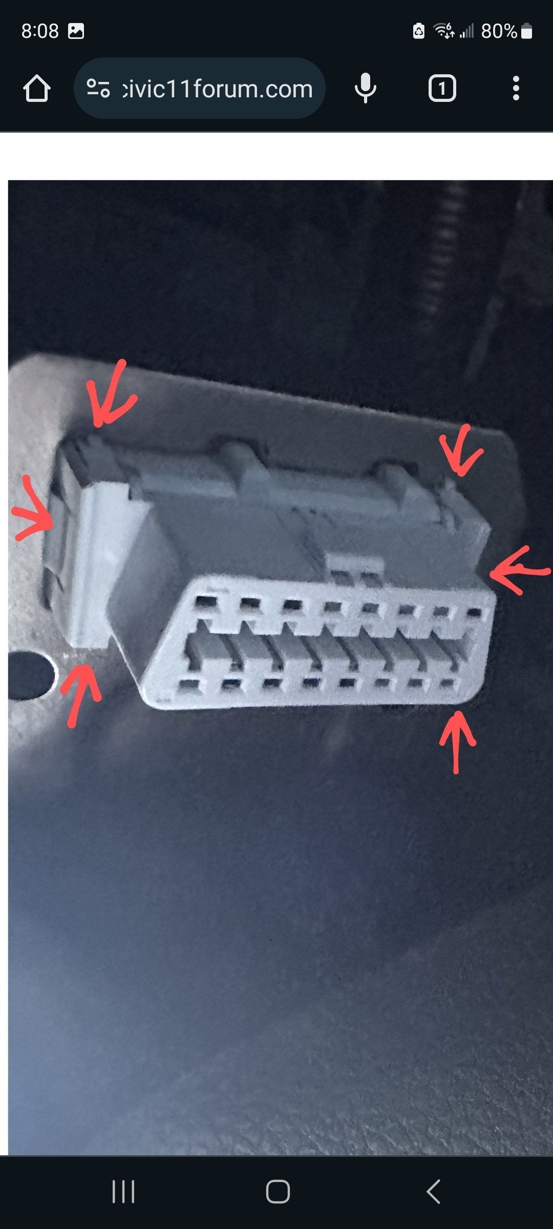 OBD2 Connector Retaining Clips