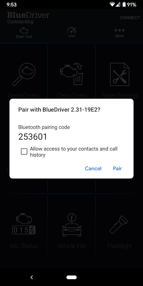 Confirm PIN or Code