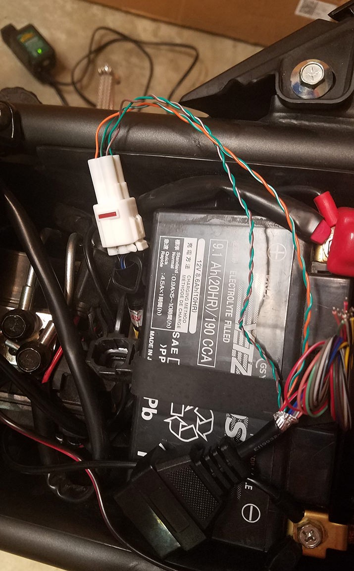 Another angle of the completed connector