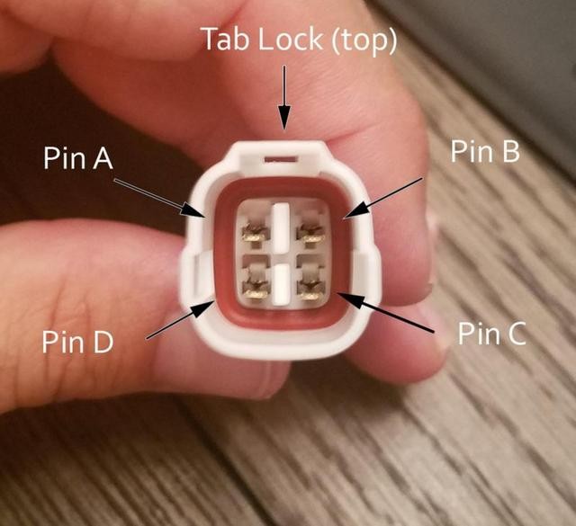 Pin inserted in the 4-Pin connector